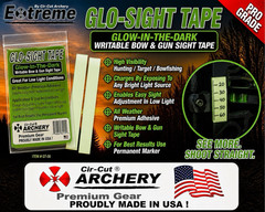 Bow Gun Sight GLOW IN THE DARK Tape Archery 2 PCS See Marking In Dark SEE MORE