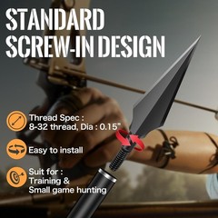 Broadheads 100/120/125/150 Grain Traditiona Archery Arrow Tips for Compound, …