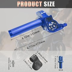 Aluminum Alloy Quick Twist Throttle Assembly 7/8″ 22mm Type B – Upgraded Blue
