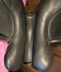 Albion Legend K2 Jumping Imported English Saddle Black Leather 18″ MW