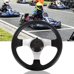 JIANWEI Off-Road Steering Wheel, 300mm PU Foam Ergonomic, Smooth ATV With Holes