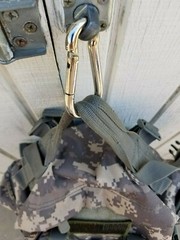 3″ x 1 7/16″ Spring Back Zinc Plated Metal Carabiner: 2pcs per pack – USA stock