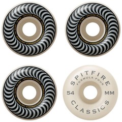 Spitfire Skateboard Wheels F4 Classics 101A Silver/White 54mm
