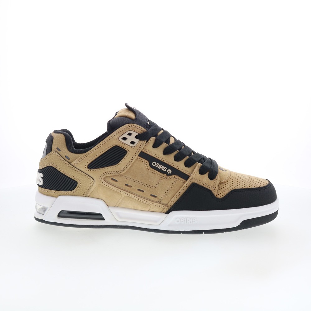 Osiris Peril 1308 1238 Mens Brown Leather Skate Inspired Sneakers Shoes