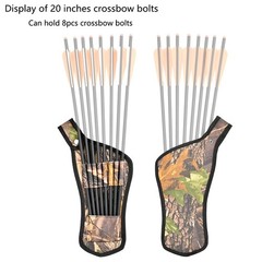 Hunting 20″ Crossbow Bolts Arrows +/or Quiver OD 8.8MM Half Moon Nock Shooting