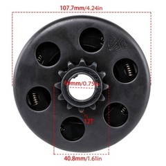 16mm-20mm Bore 10T 12T 13T Centrifugal Clutch 420 428 #35 Sprocket for Drift ATV