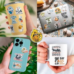 200 PCS Funny Holographic Stickers for Adults, Waterproof Vinyl Sarcastic Mem..