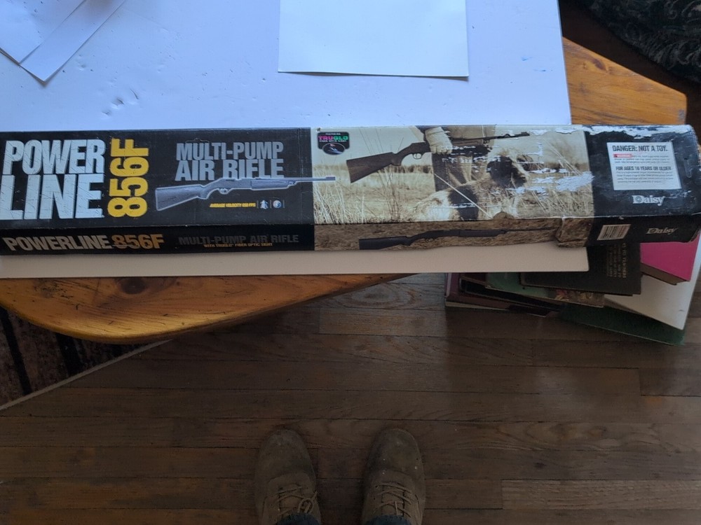 Daisy Powerline 856 .177 Cal Multi Pump Single Shot Pellet Rifle – Rifled Barrel
