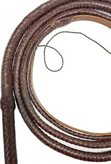 Kangaroo Hide Leather Bullwhip – 4ft to 16ft, 16 Plait Indiana Jones Style