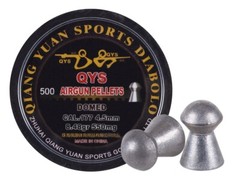 QYS ELITE Premium 500 Count DOMED 4.5mm .177 Caliber Airgun Pellets