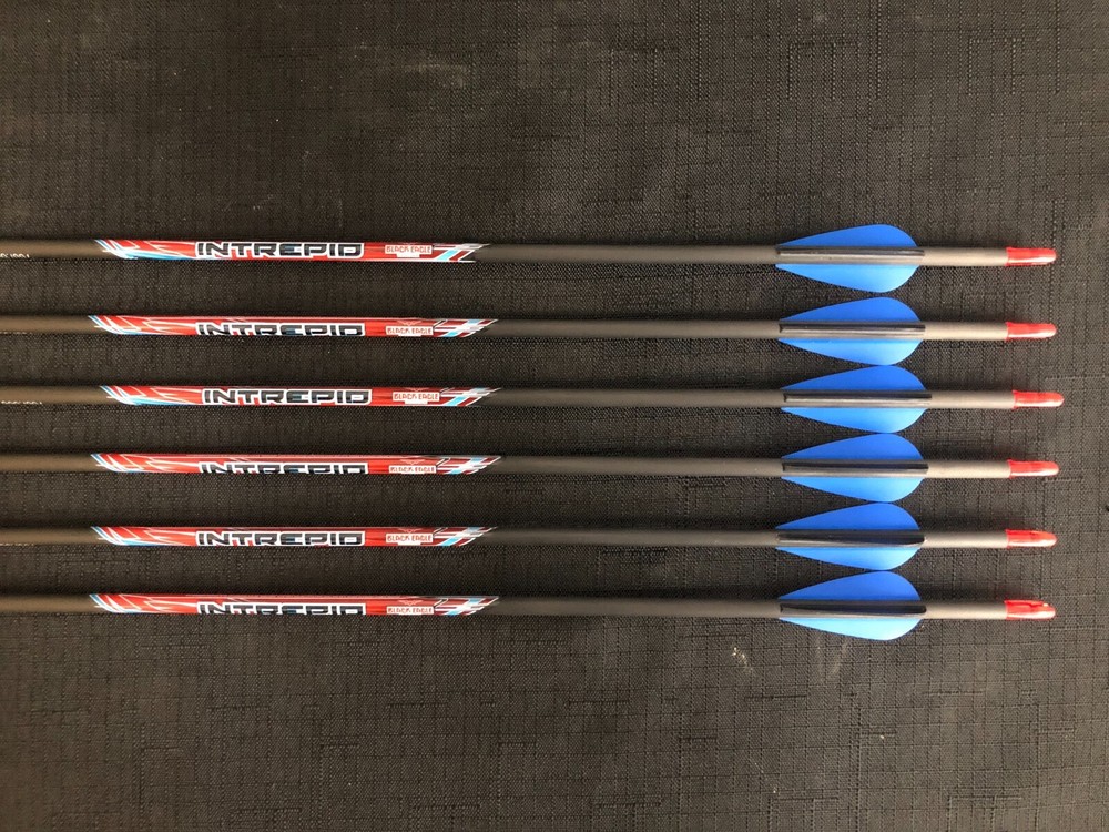 Black Eagle Intrepid 700 .006 Fletched Youth Field Arrows (6 Arrows) BRAND NEW
