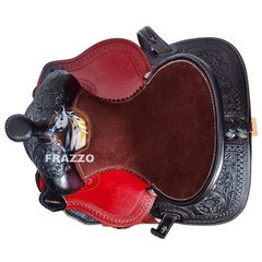 Western Leather Saddle: Hand made Western Horse Saddle With Tack Set