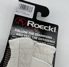 Roeckl Sports Roeck-Grip Equestrian Riding Gloves – White Size 6.5