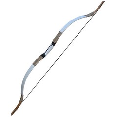 30-65lb Traditional Recurve Bow White Cowhide Mongolian Archery Horsebow Hunting