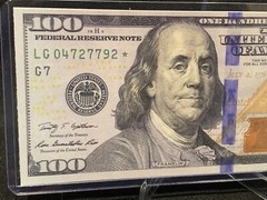 2009 SERIES $100 One Hundred Dollar (STICKER!) STAR NOTE (LG 04727792 ⭐️) READ!