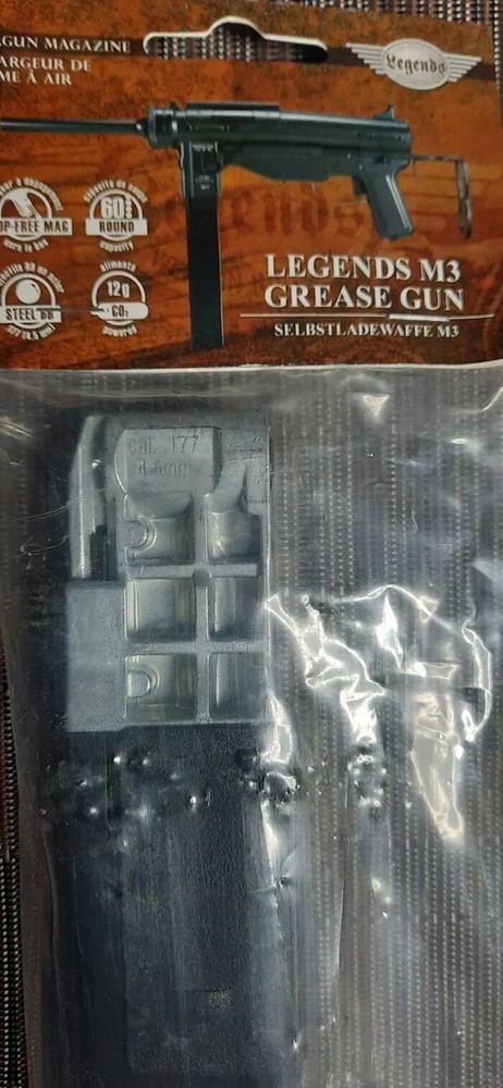 UMAREX LEGENDS M3 GREASE GUN HIGH CAPACITY 60 ROUND MAGAZINE. AUTHENTIC UMAREX