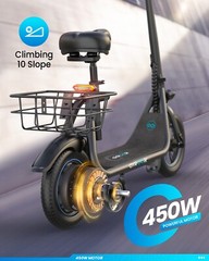 GYROO C1 Folding Electric Scooter with Seat Commuting Scooter