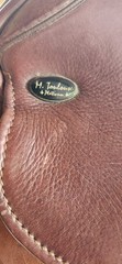 M.Toulouse 19 in seat, wide gullet. Older moder but good condition.
