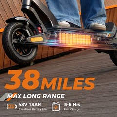 Electric Scooter Adults 1000W 38Miles Long Range 28MPH Folding E-Scooter w/ APP