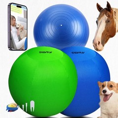 30 Inch Dog Horse Ball with 2 Covers, Giant Herding Ball for Dog Blue Heelers…