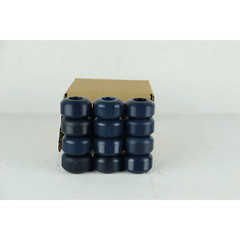 Blemished Box of 51mm Blank Blue Skateboard Wheels – 12 Wheels in Box