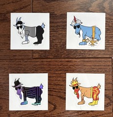 GOAT USA Sticker Mystery Pack ! 5 Stickers – No Duplicates! LOT OF 38, FREE SHIP