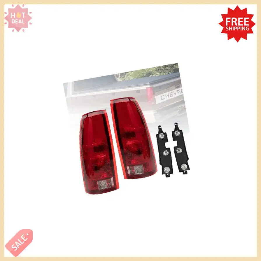 Tail Light Assembly Compatible With Chevy GMC C/K Truck 1988-1998, 1995-2000 Tah