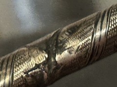 Antique Silver Circassian Riding Crop Nagaika with Concealed Blade 1890 To 1910