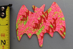 ALVA Skateboards Red Pink Gothic Bat Dogtown Z2 Skateboarding Rip Grip STICKER