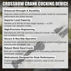 Crossbow Crank Cocking Device Compatible with Barnett Series Crossbows New
