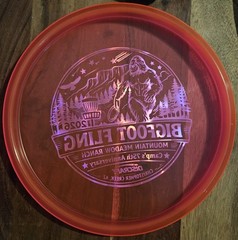 Discraft Crystal Z Zone 176g Big Foot Fling Luster Crystal Pink Silver Foil