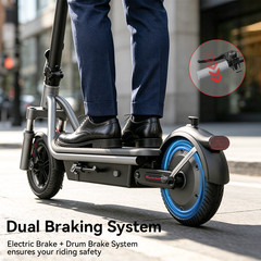 Electric Scooter for Adult, 28 Miles Long Range, 550W Peak Motor,20MPH Max Speed
