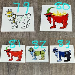 GOAT USA Stickers/ Decals- PICK YOUR STICKERS! CHECK OUT THE LOT! BUY AND SAVE!