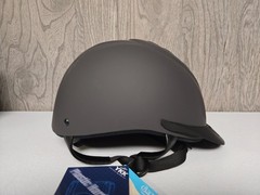 Ovation OV Deluxe Schooler Riding Helmet Adjustable Dark Gray M/L Equestrian