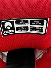 Osiris NYC 83 CLK High Top Sneakers Blue Cream Red Mens Size 9.5 Very Clean Rare