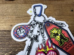 Grizzly Griptape Bear Key Ring Sticker Torey Pudwill Skateboarding Supreme