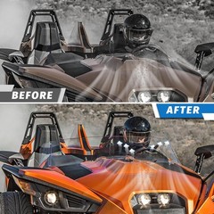 Front Windshield for Polaris Slingshot, Durable PC Dustproof Scratch Resistan…