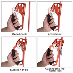 WILDKEN Hand Ascender for Climbing, Tree Arborist, Mountaineering, Rope 8-12mm