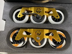 Atmos Gear Electric Skating Yellow Thunder Frames w/ Jersey & Spare Wheels