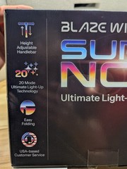 NEW/SEALED Melo Wheels Supernova Light-Up Kick Scooter – Black