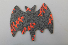ALVA Skateboards Red Black Gothic Bat Dogtown Z2 Skateboarding Rip Grip STICKER