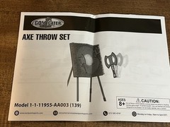 NEW EastPoint Axe Throw Target Game Set Indoors/Outdoors Go Gater Plastic Green