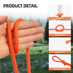 Nylon Rope, 1/4 inch 100FT Nylon Poly Rope Utility Cord Strong Polyester for …