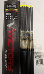 @NEW@ 6- Victory Archery HLR TKO V1 Elite 300 Carbon Arrow Shafts HLRE-300S-6