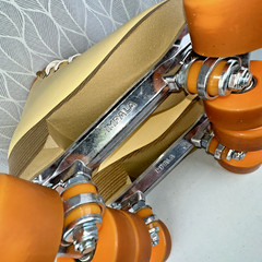 IMPALA Roller Skates Quad Women’s Size 11 Mimosa Indoor Tan Orange Derby Skates