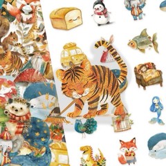 25Pcs Random Cute Fairy Tale Cartoon Animal Fairytale Graffiti Stickers