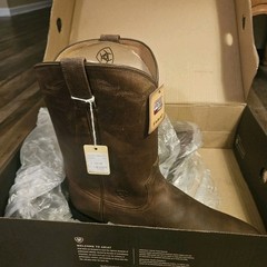 NIB – Ariat Men’s Heritage Roper Western Boots Distressed Brown US 14 D 10002284