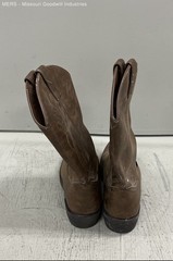 Justin JB1100 Brown Leather Western Cowboy Roper Boots Men’s Size 10.5 EE