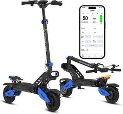 App Control Adult 5000W Electric Scooter 50mph 60V25AH Folding NFC Dual Motor US