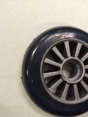 Scooter Wheels 100mm Blue Plastic Hub New Pair of 2 Wheels